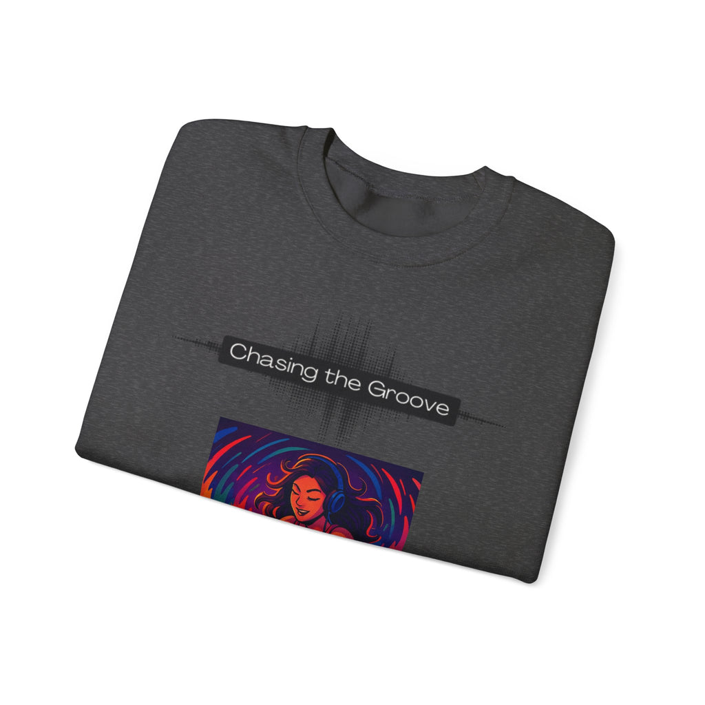 “Chasing the Groove” Soundwave Music Pullover--Crewneck Sweatshirt