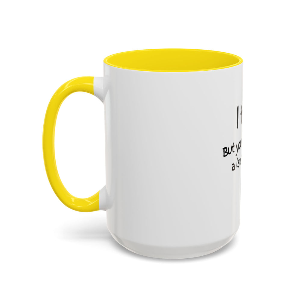 Teacher Coffee Mug — "I teach. But you may call me a learning ninja." Accent Mug