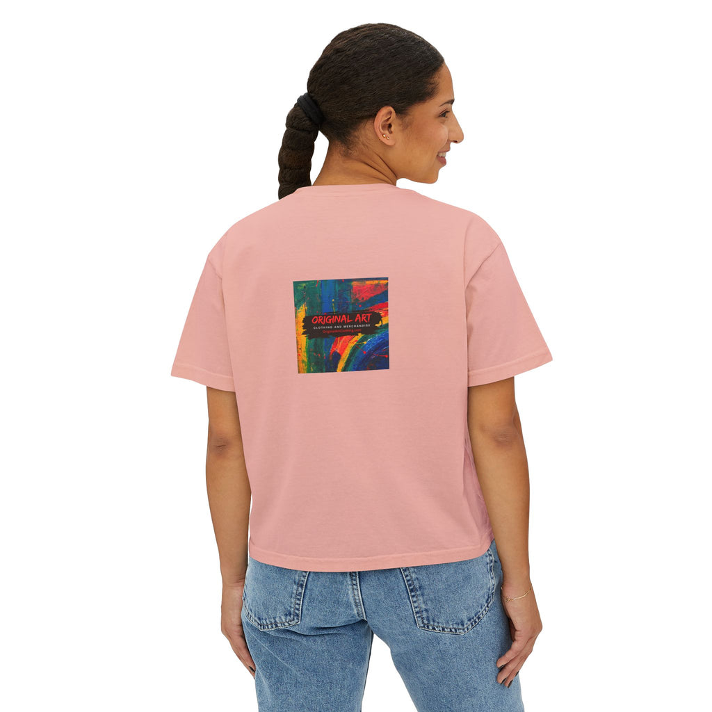 Teacher Boxy Tee — "I teach. Every Day Is Bring Your Sense of Humor to Work Day"