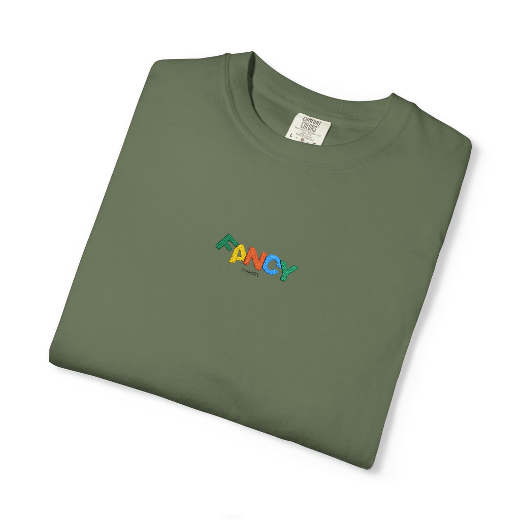 "Fancy" Colorful Logo T-Shirt — Small Chest & Sleeve Graphic