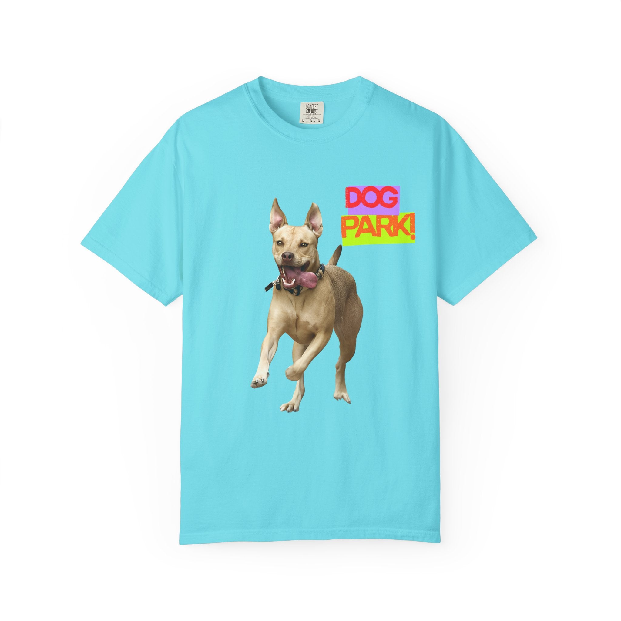 Dog Park Unisex Garment-Dyed T-shirt, Pet Lover Gift, Casual Wear, Summer Fashion, Dog Owner Apparel
