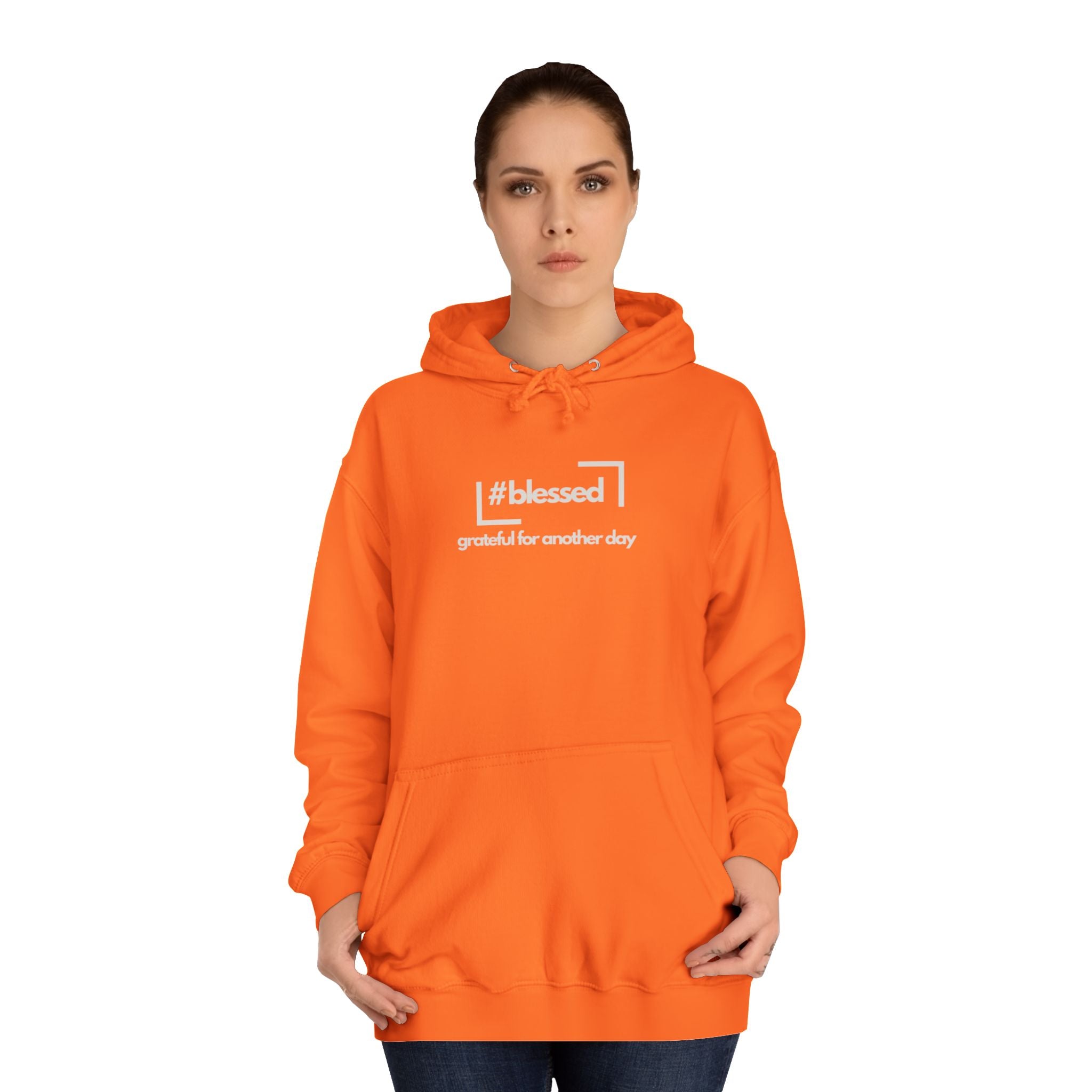 Hoodie - #blessed Grateful for Another Day Graphic Pullover