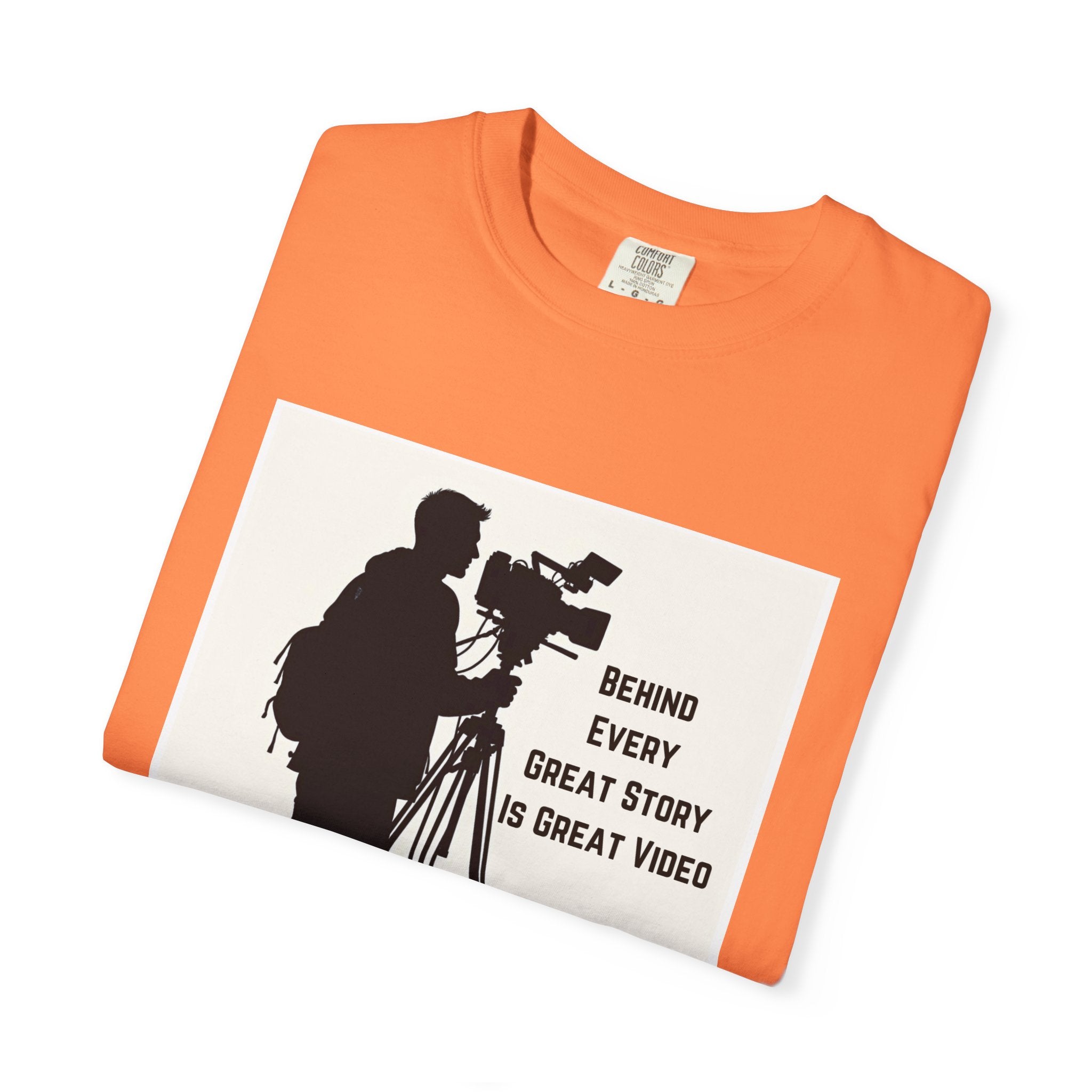 TV News Videographer: Unisex Garment-Dyed T-shirt