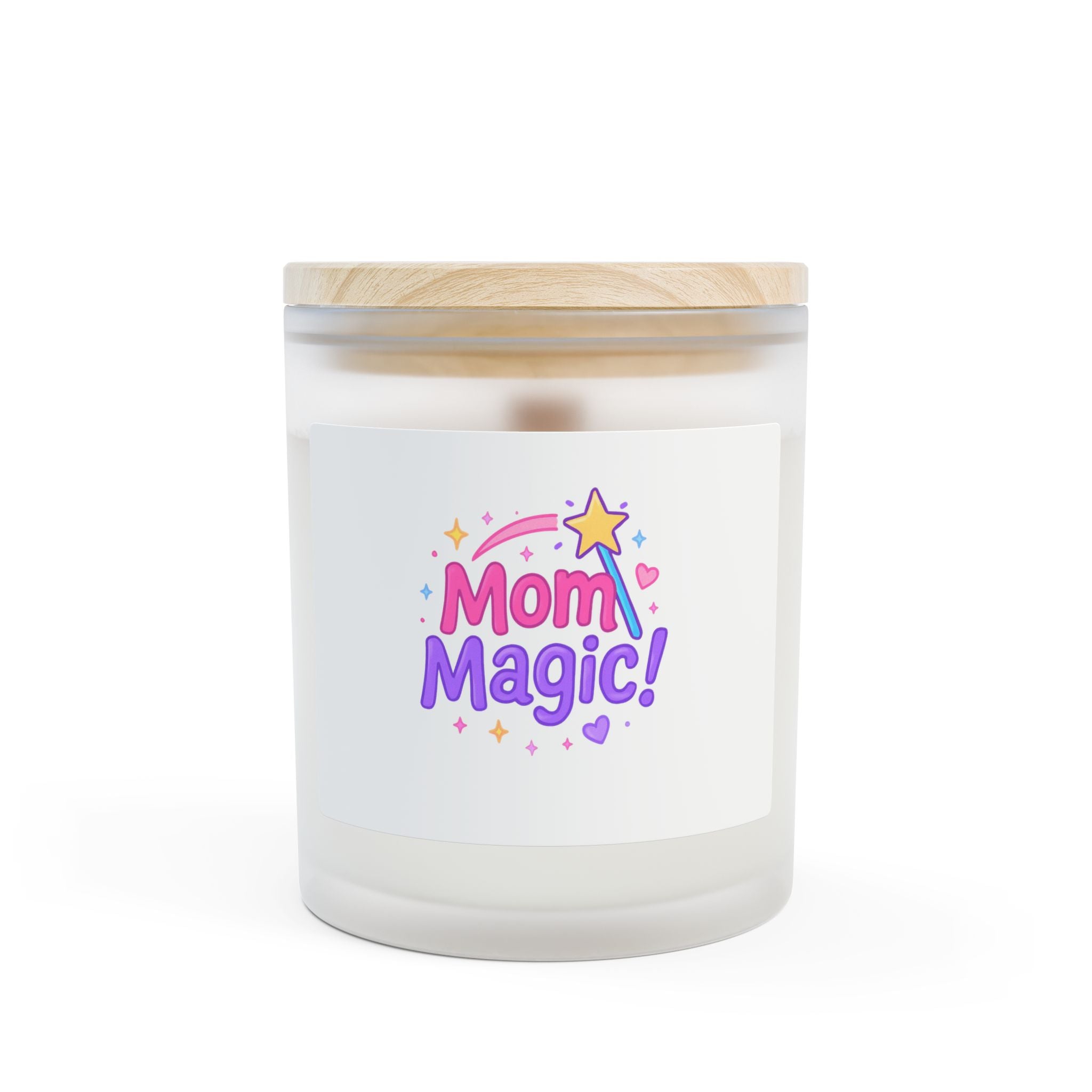Mom Magic! Frosted Glass Candle — 11oz Mother's Day Scented Candle