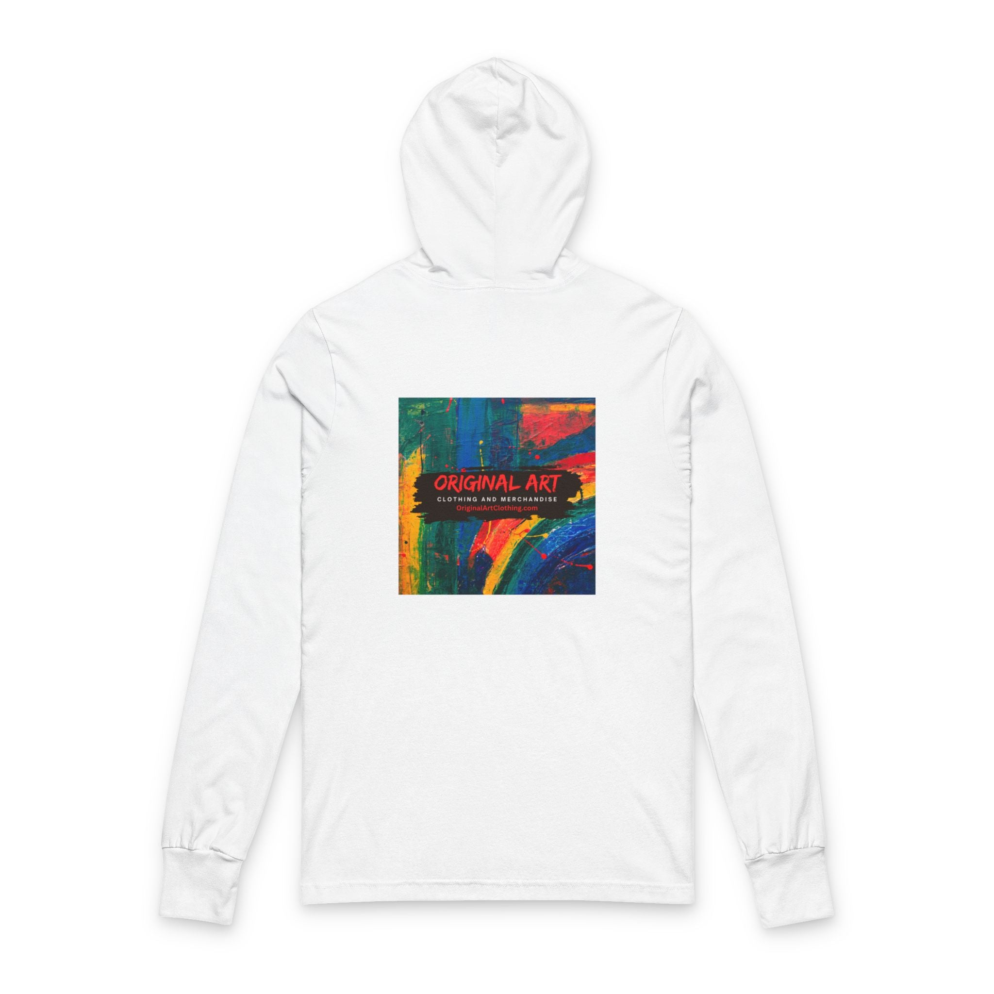 Artistic Apple Hooded Tee — Original Art Graphic Long-Sleeve Hoodie Shirt