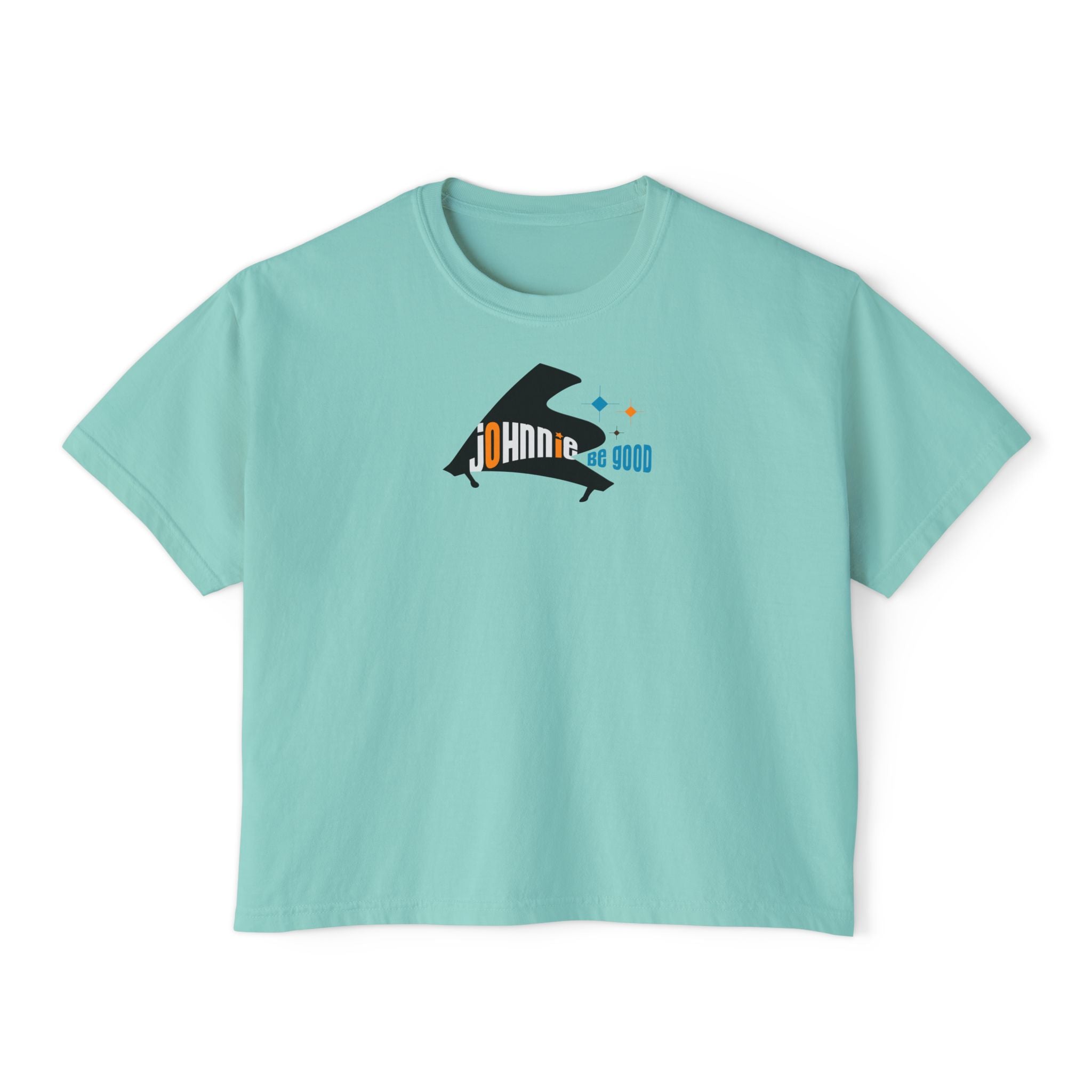 Johnnie Be Good Movie Boxy Tee — 'Johann de Wood' Graphic Tee
