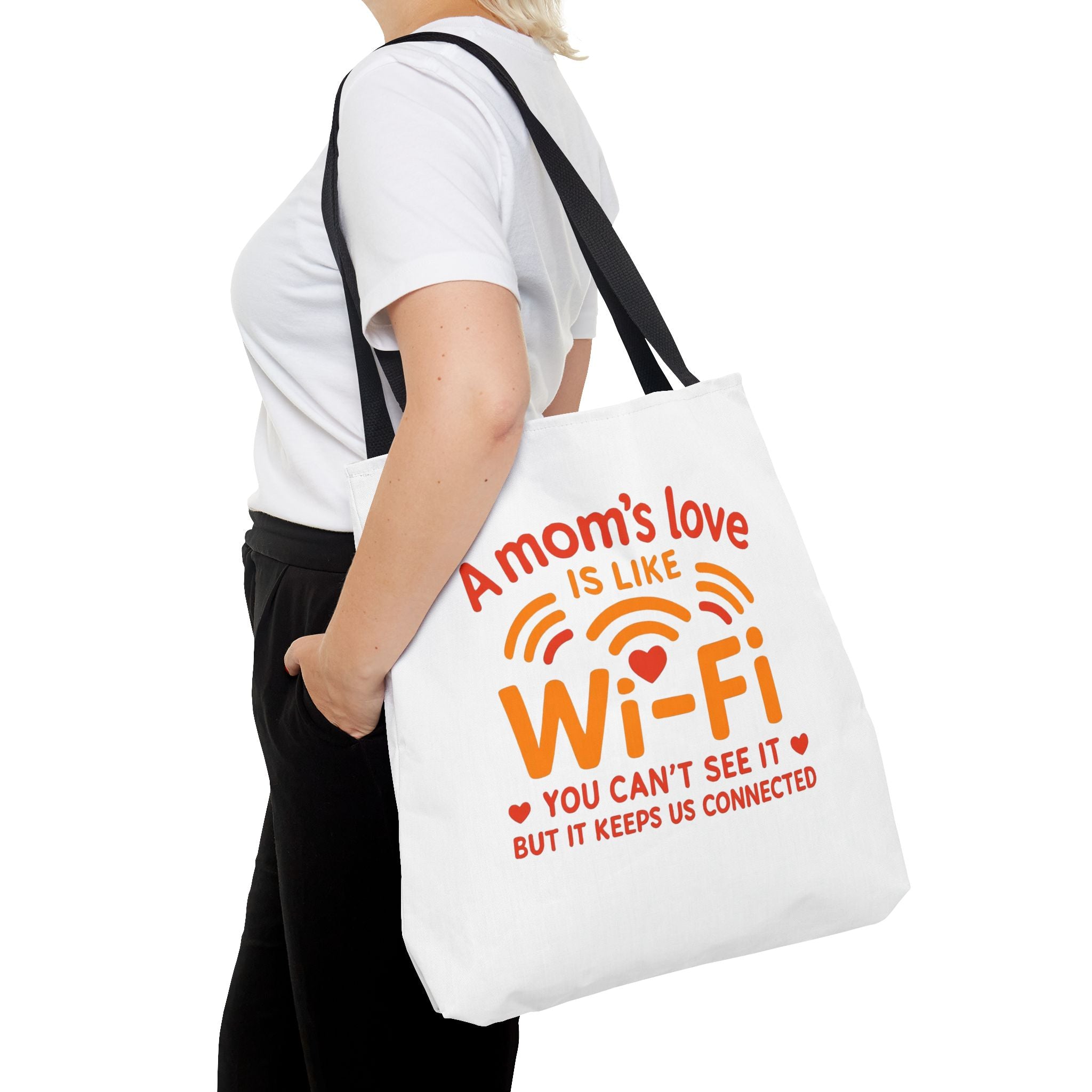 Tote Bag - "A Mom's Love Is Like Wi-Fi" Funny Mother's Day Gift Tote
