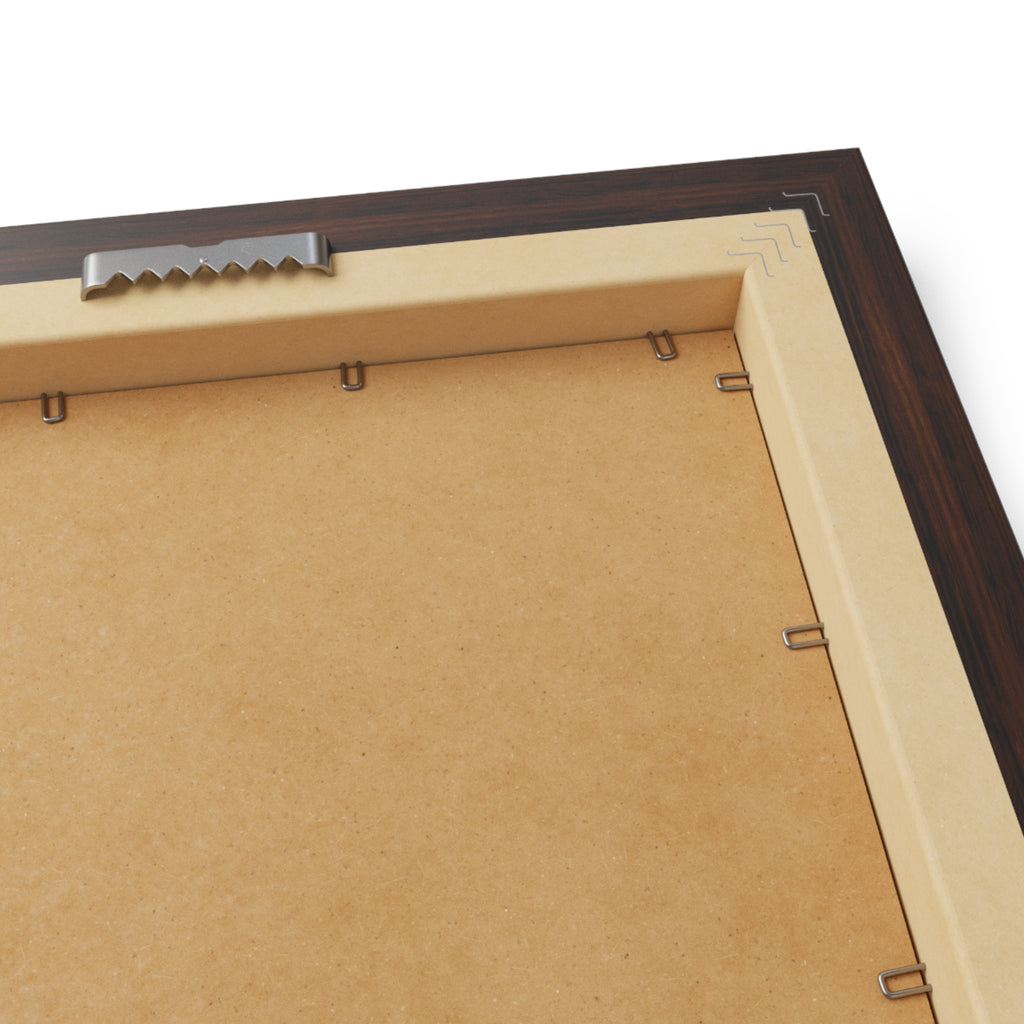 Framed Photo Art — Camera with Miniature Figures (Horizontal Poster)