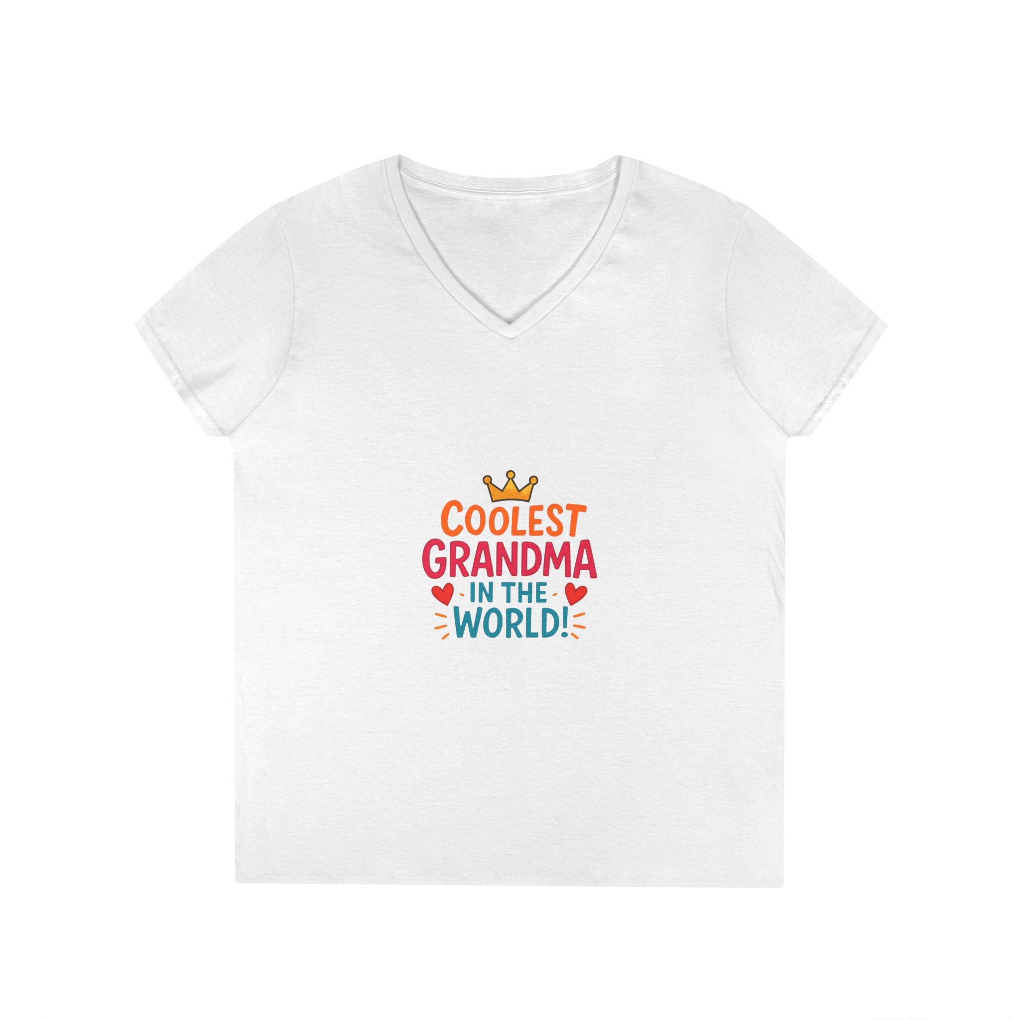 Coolest Grandma in the World V-Neck T-Shirt