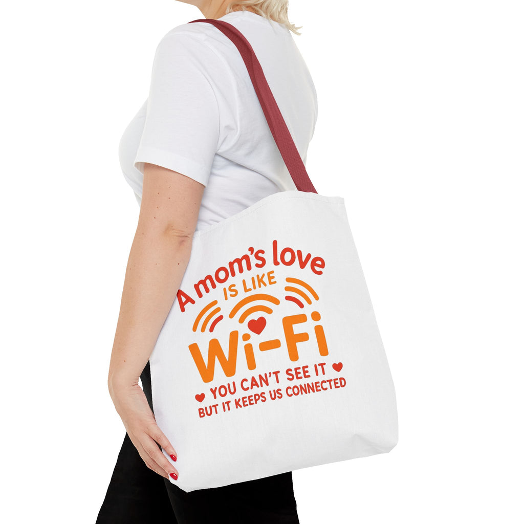 Tote Bag - "A Mom's Love Is Like Wi-Fi" Funny Mother's Day Gift Tote