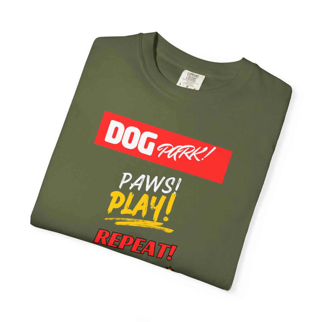 Dog Park Unisex Garment-Dyed T-shirt