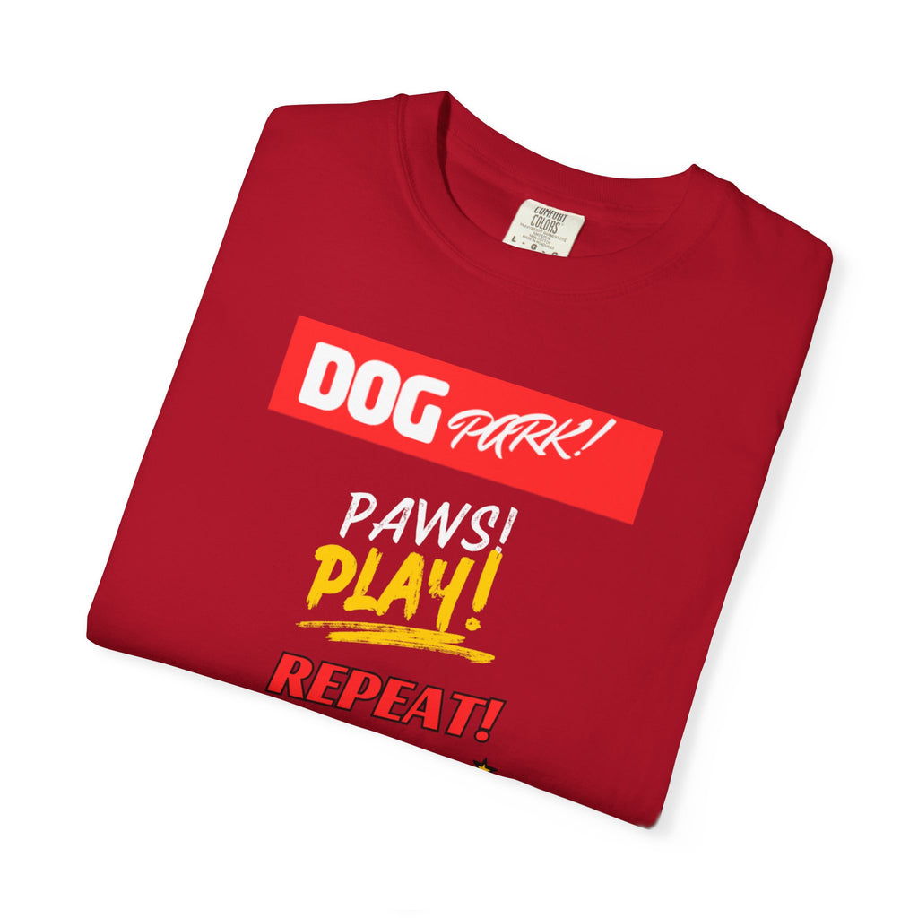 Dog Park Unisex Garment-Dyed T-shirt