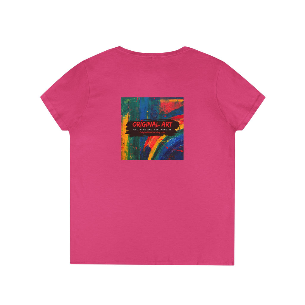 Crazy Bitch Bingo Ladies' V-Neck T-Shirt — Funny Bingo Tee for Women