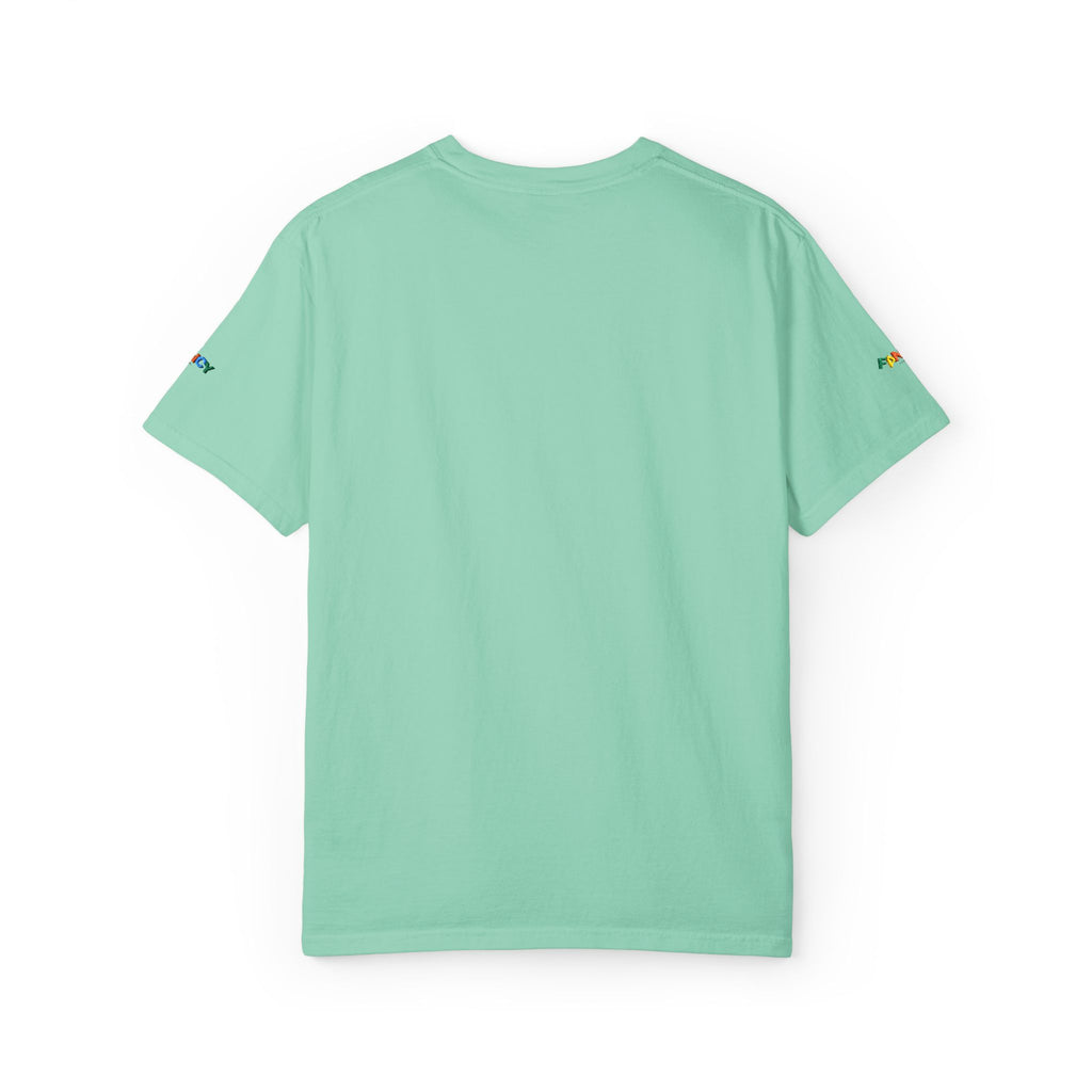 "Fancy" Colorful Logo T-Shirt — Small Chest & Sleeve Graphic