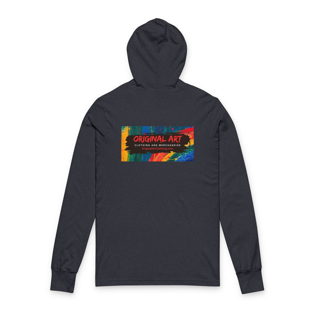 Long Sleeve Hooded Tee — Prism Wave Graphic