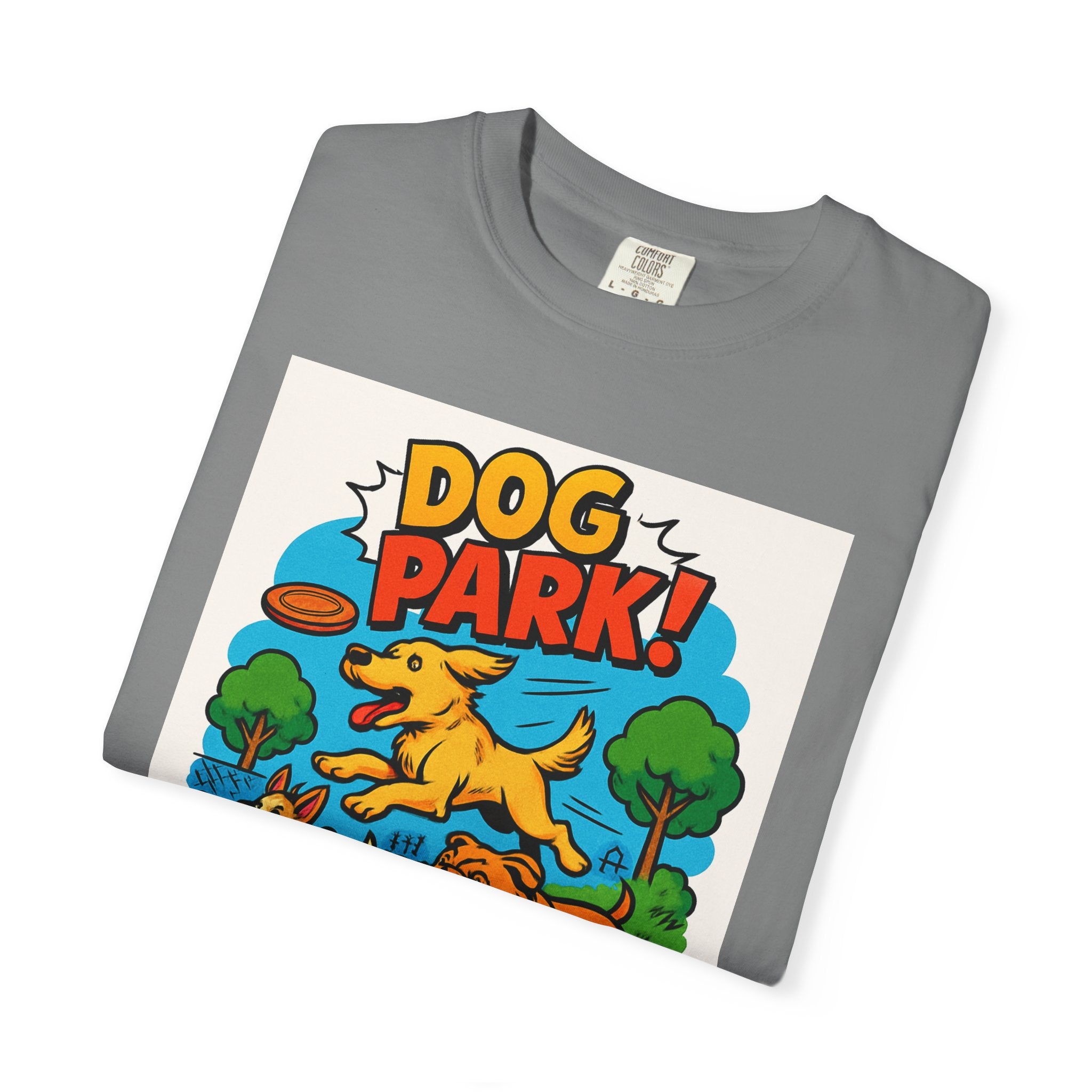 Playful Dog Park T-Shirt, Dog Lover Gift, Unisex Casual Wear, Pet Owner Apparel, Summer Outing Tee
