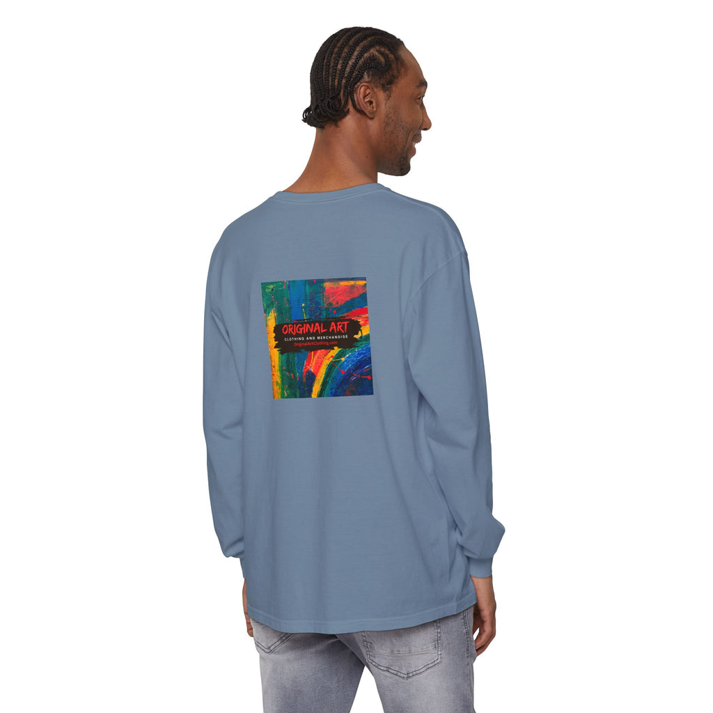 Teacher Long Sleeve Tee — "I teach. I make a difference. Maybe not today, but eventually." — Colorful Back Art