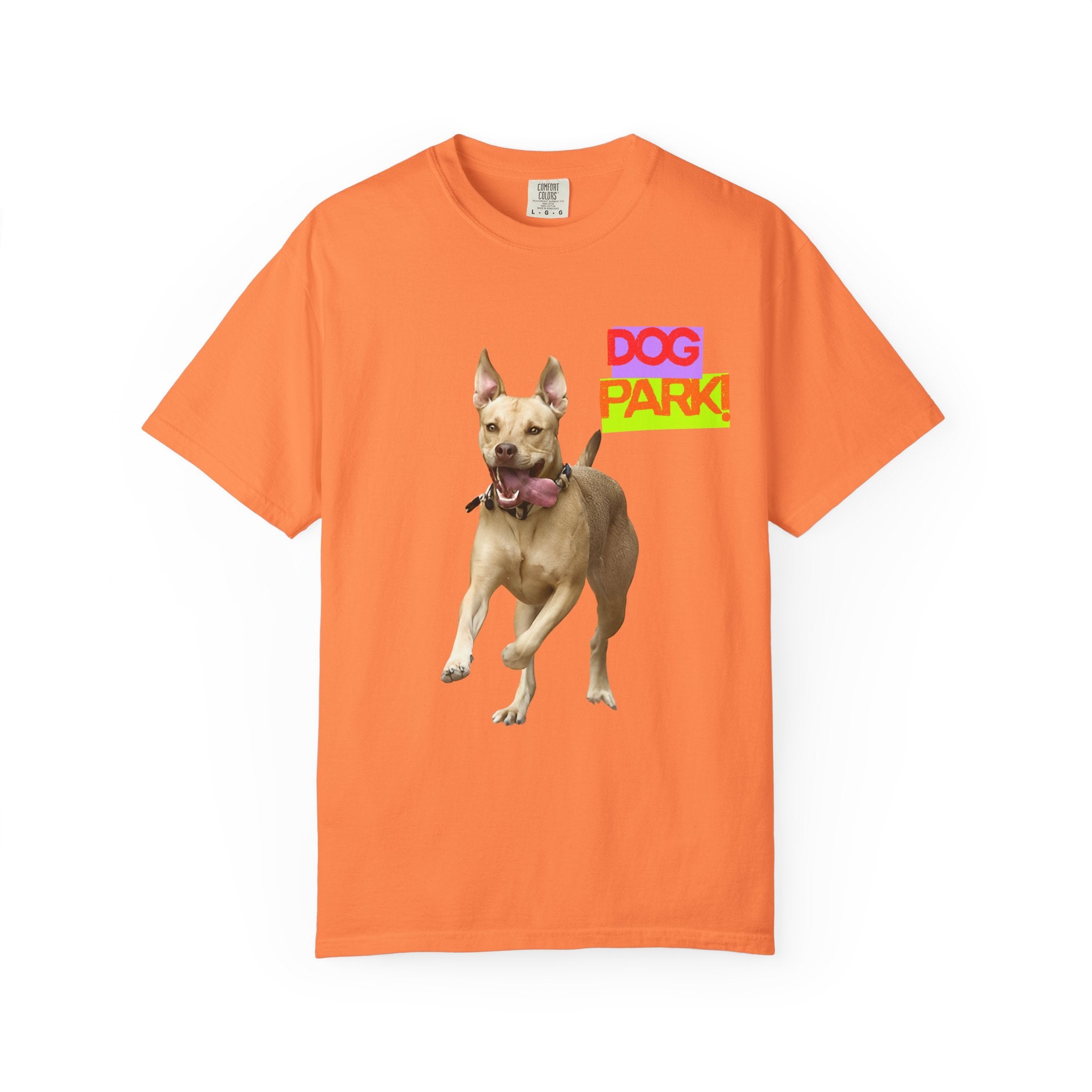 Dog Park Unisex Garment-Dyed T-shirt, Pet Lover Gift, Casual Wear, Summer Fashion, Dog Owner Apparel