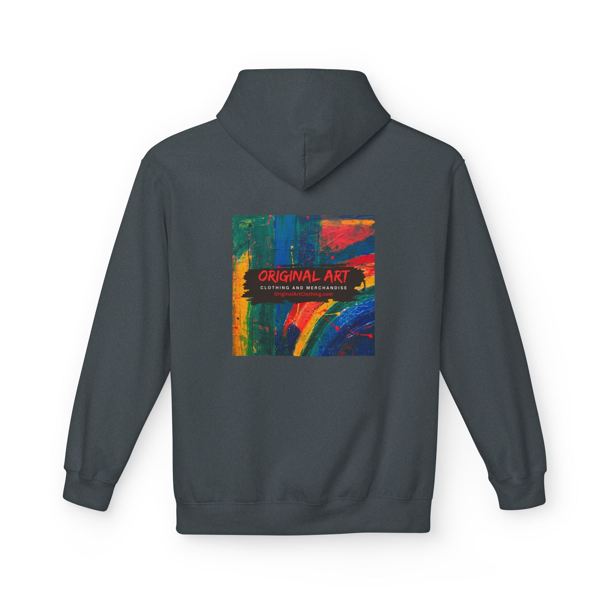 Vibrant Abstract Art Fleece Hoodie