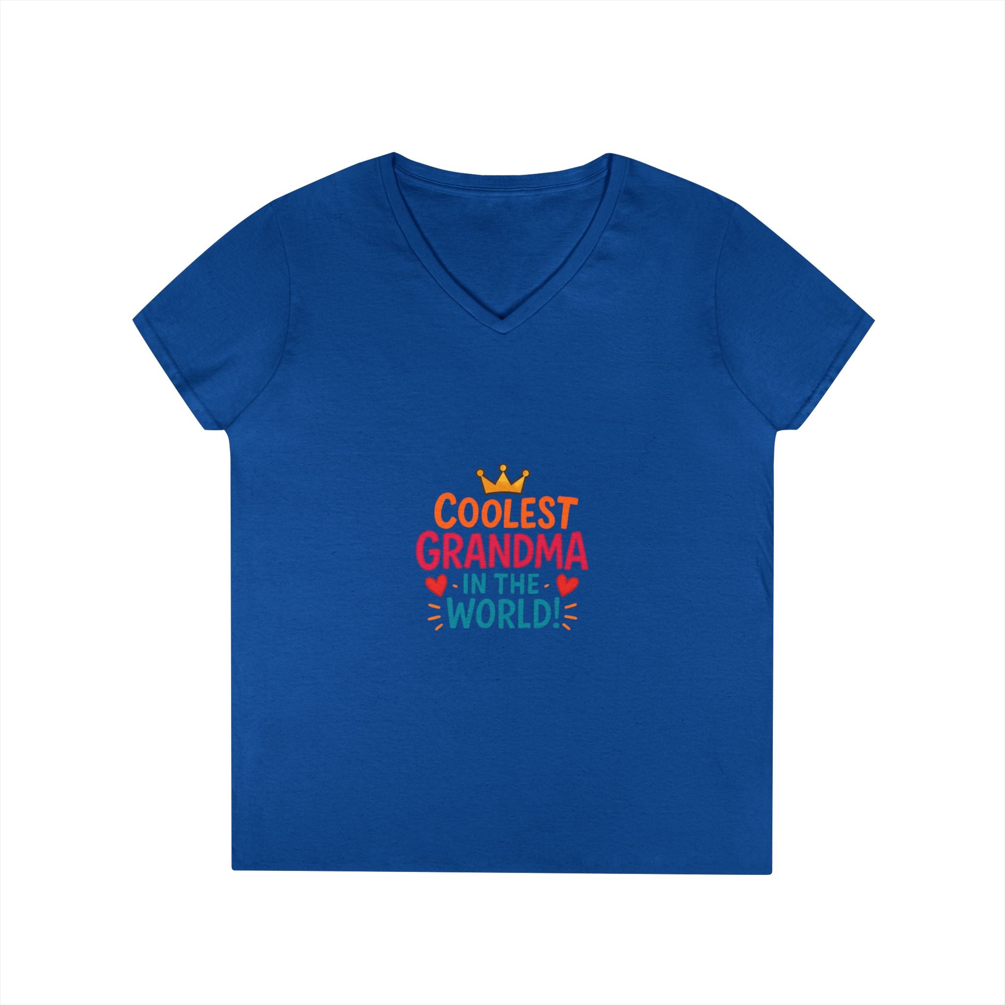 Coolest Grandma in the World V-Neck T-Shirt