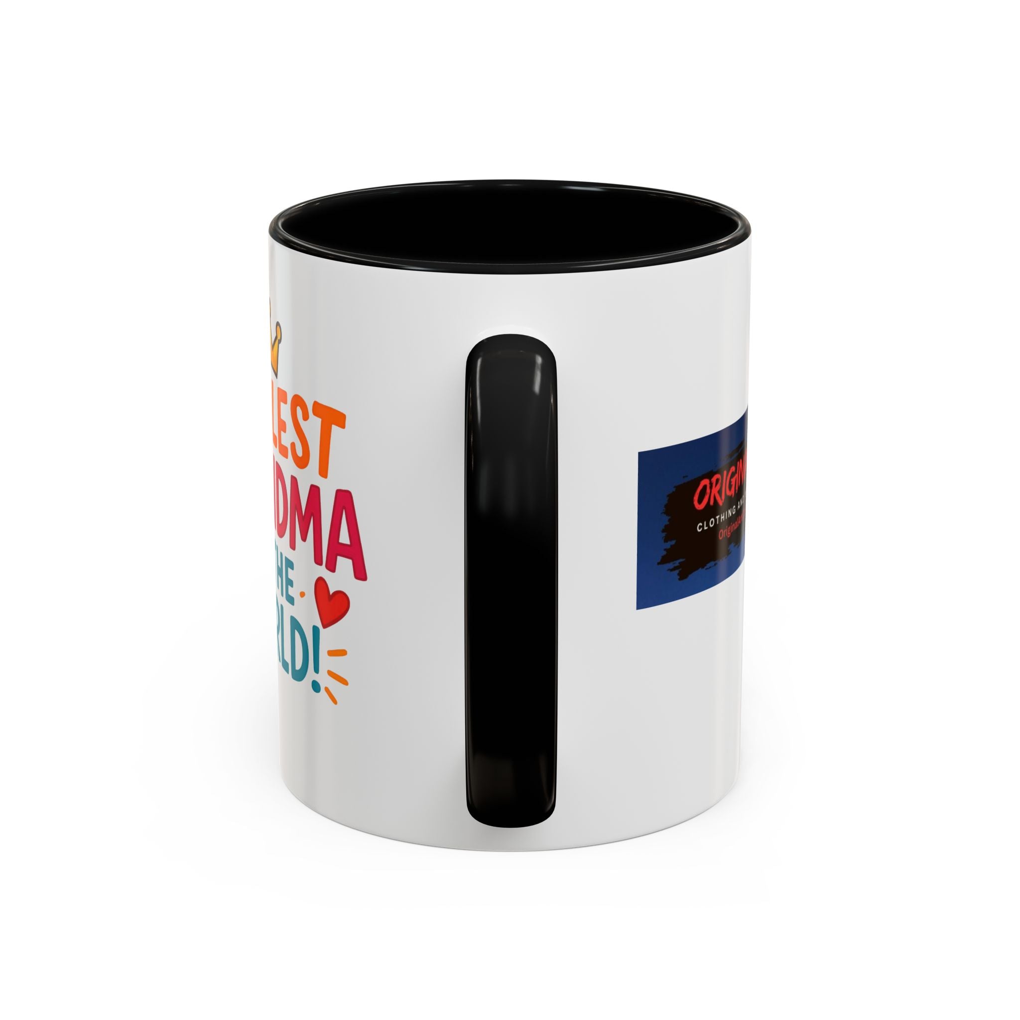 Coolest Grandma in the World Accent Coffee Mug — Fun Gift for Grandmother (11/15oz)