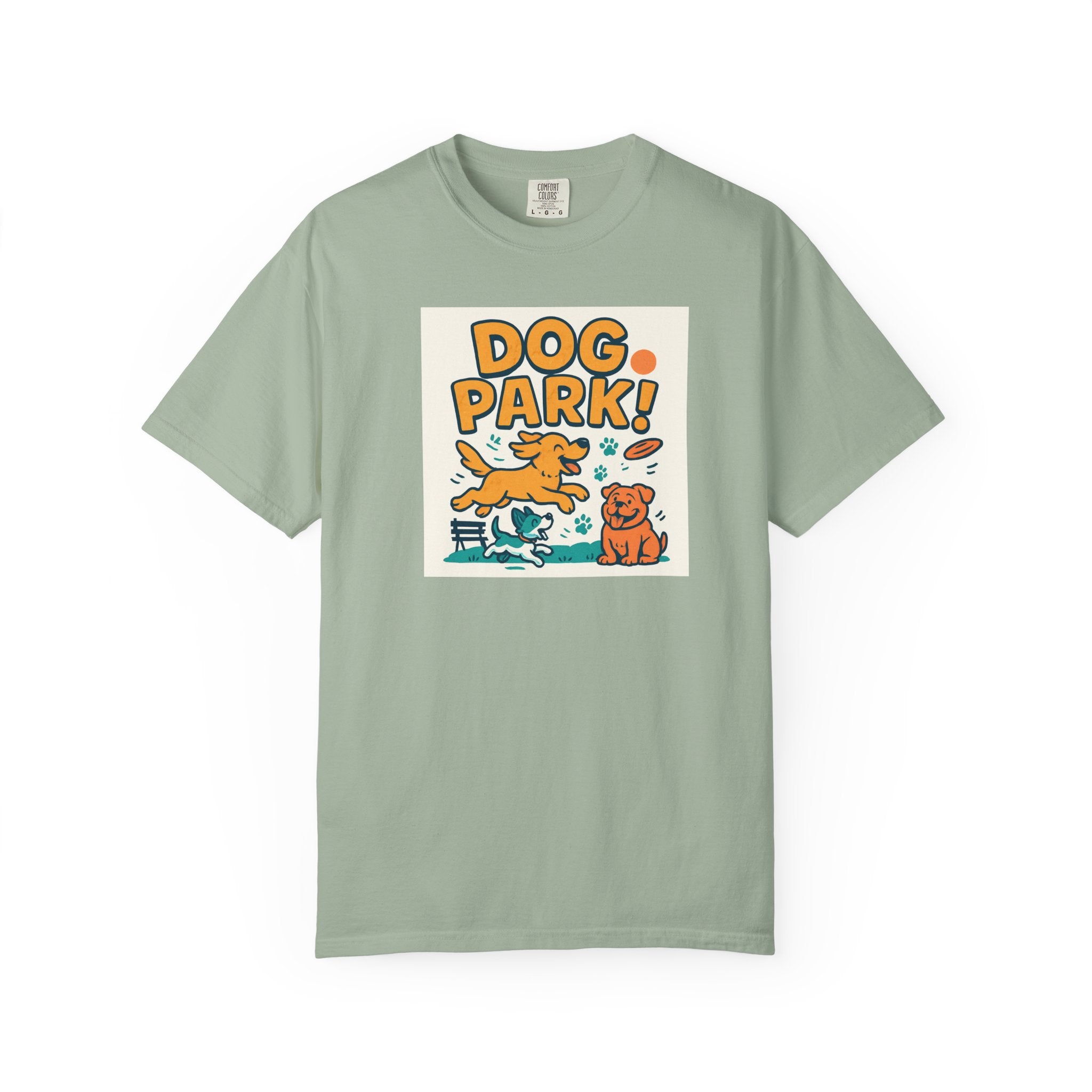 Playful Dog Park Unisex T-shirt, Dog Lover Gift, Pet Themed Apparel, Gift for Dog Owners, Fun Summer Tee