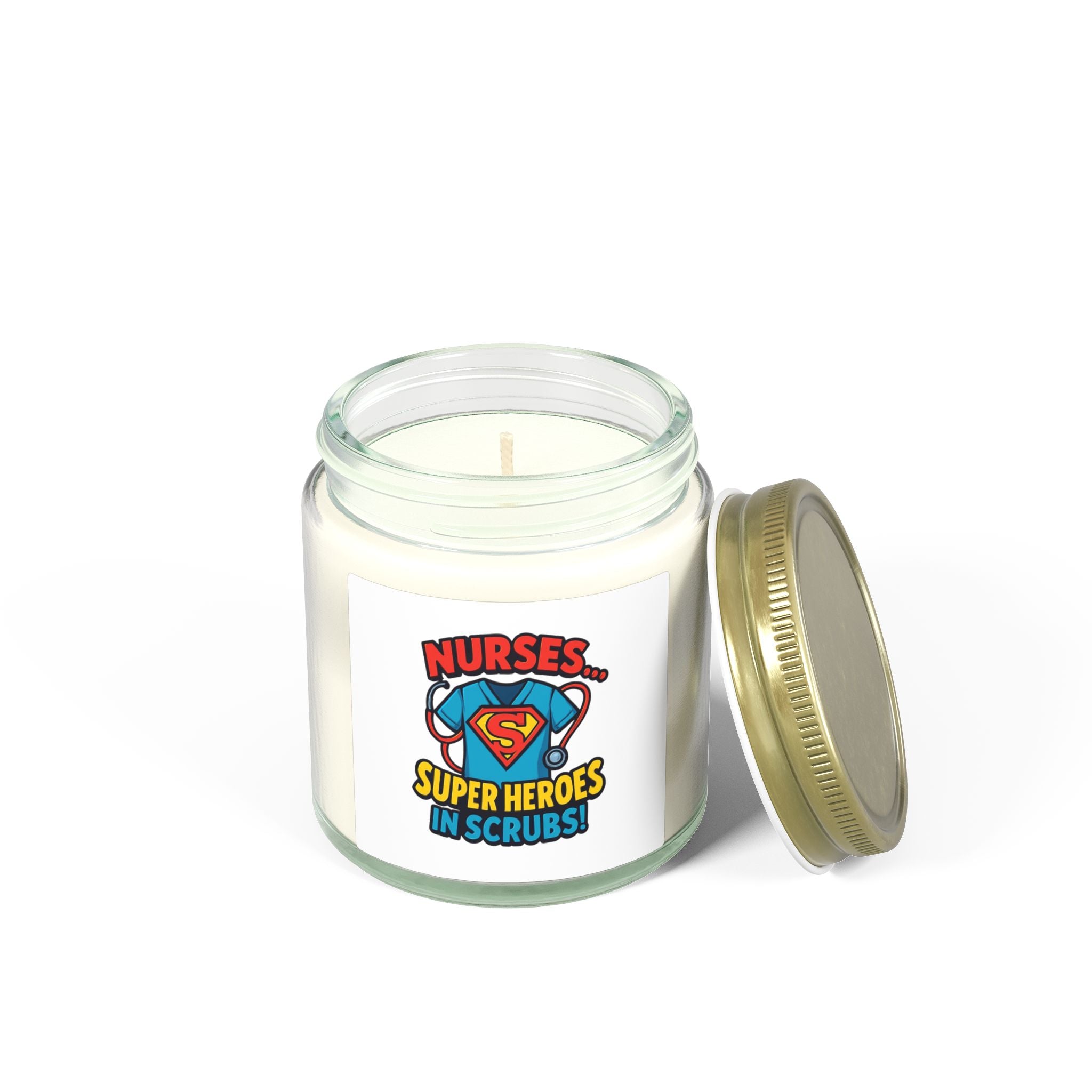 Nurse Superheroes Candle — Coconut Apricot Scent (4oz & 9oz)