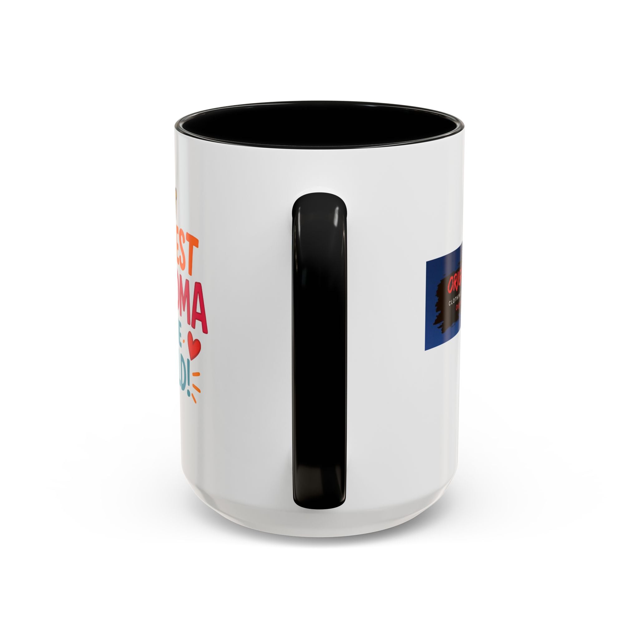 Coolest Grandma in the World Accent Coffee Mug — Fun Gift for Grandmother (11/15oz)