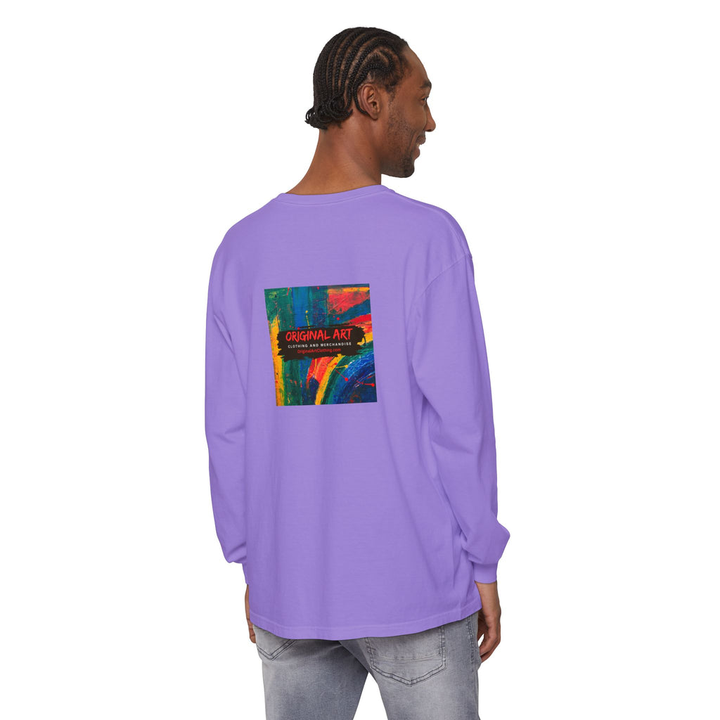 Dog Park Unisex Garment-dyed Long Sleeve T-Shirt
