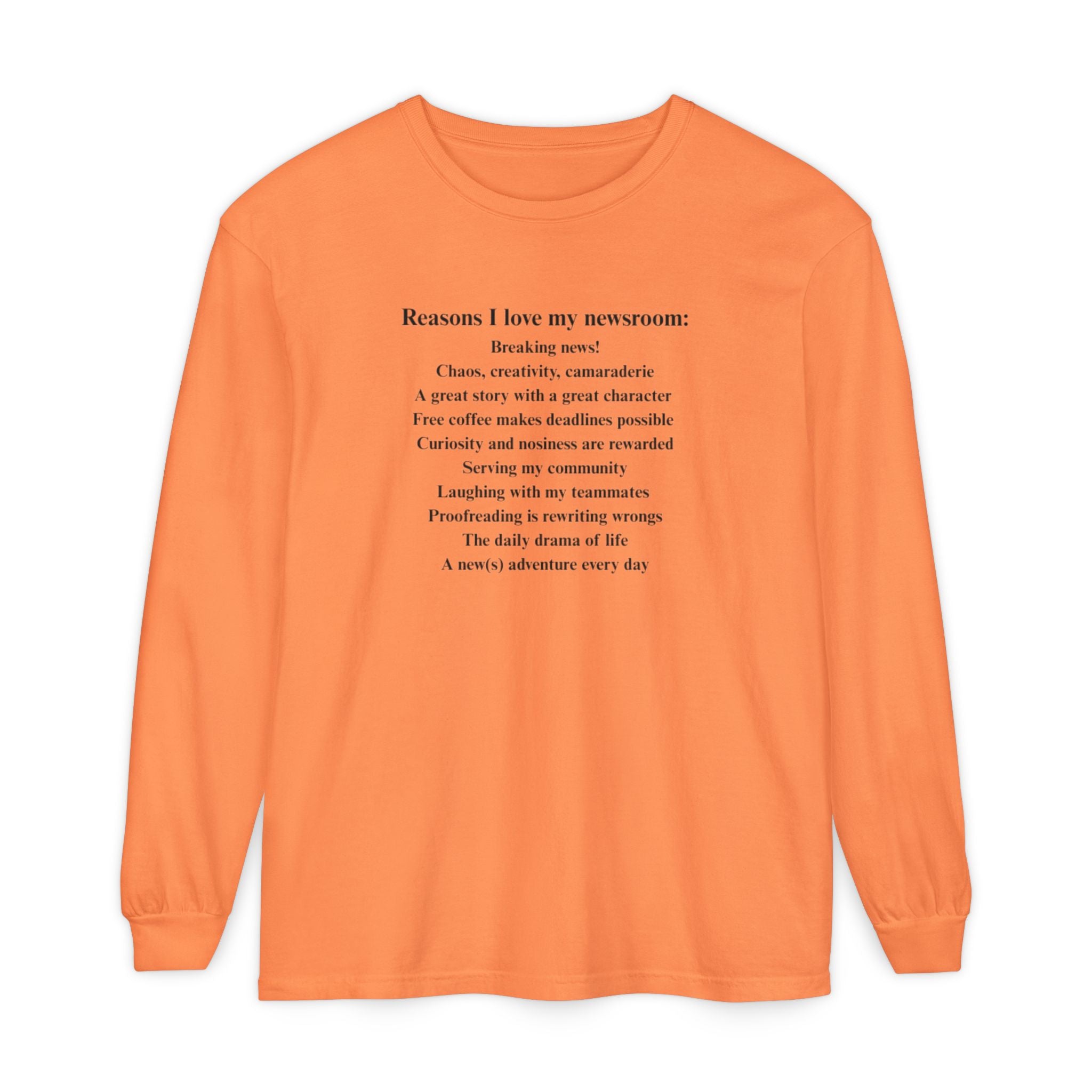 "Reasons I love my newsroom" Fleece Hoodie