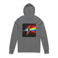 Lightning Prism Hoodie Tee — Retro Rainbow Bolt Graphic Long-Sleeve