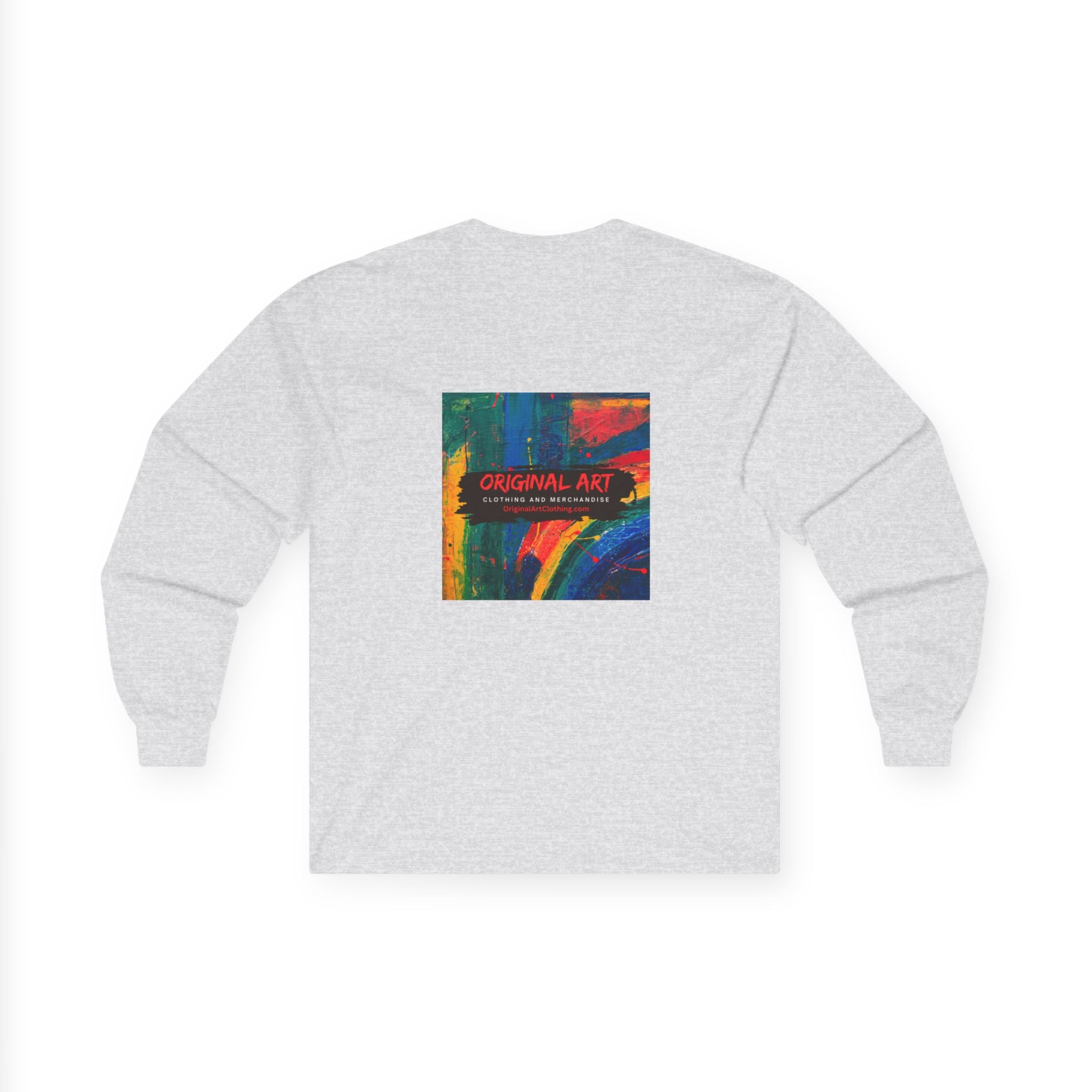 'Deep Thought: Heights Are Afraid of Me' Minimalist Quote Long Sleeve Tee