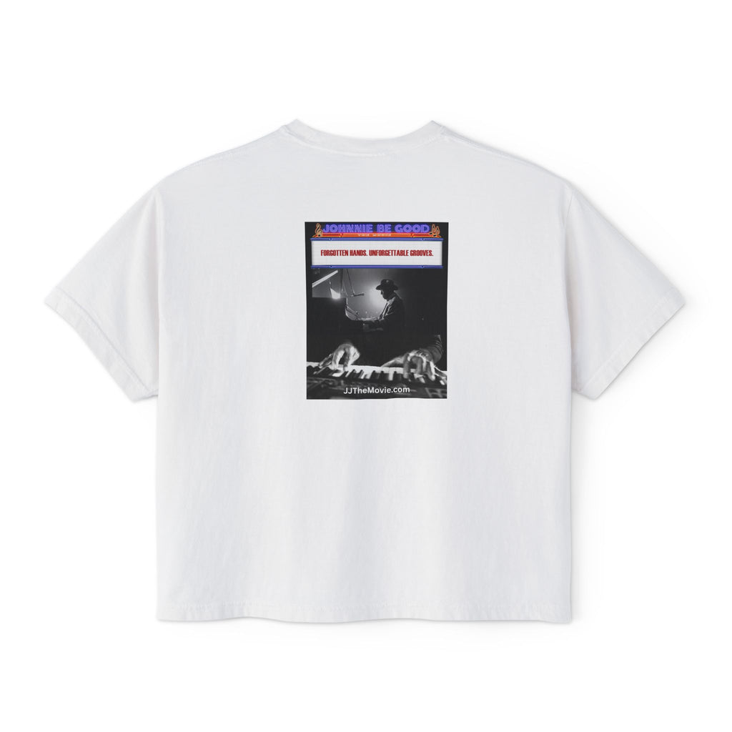 Johnnie Be Good Movie Boxy Tee — 'Johann de Wood' Graphic Tee