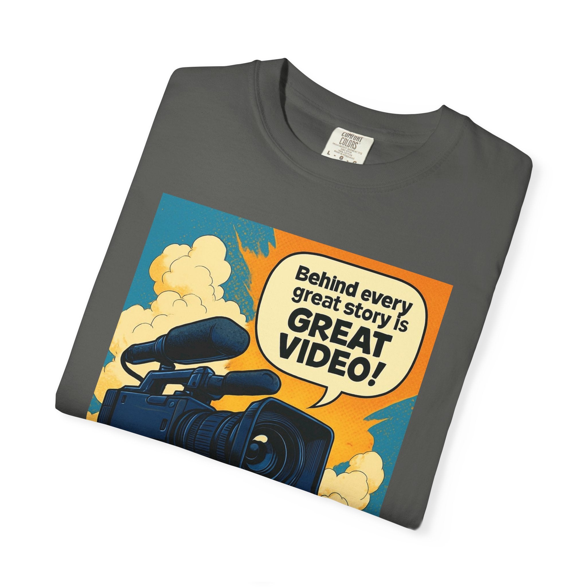 TV News Videographer Unisex Garment-Dyed T-shirt