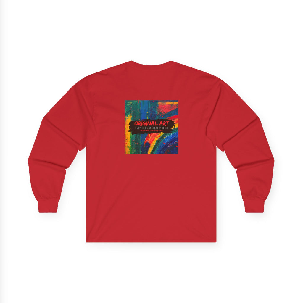 “Game On!” Graphic Gamer Logo Long Sleeve Tee —