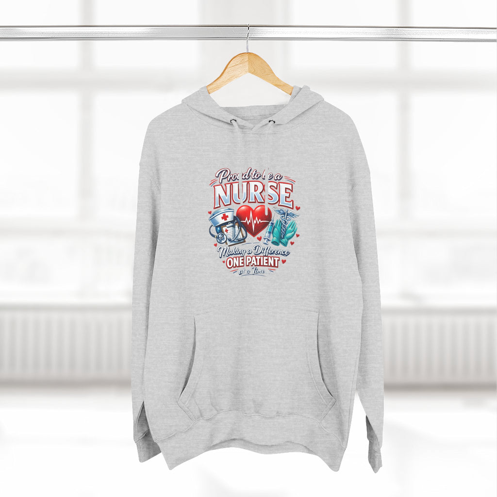 ‘Proud to be a Nurse’ Fleece Pullover Hoodie