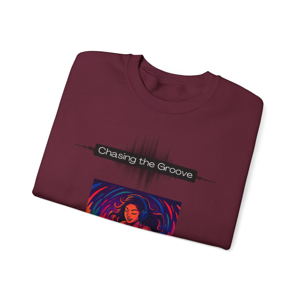 “Chasing the Groove” Soundwave Music Pullover--Crewneck Sweatshirt