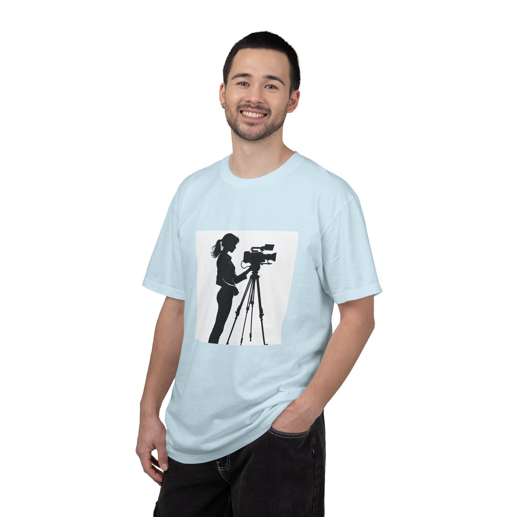 "Behind Every Great Story is Great Video" Female Silhouette Tee