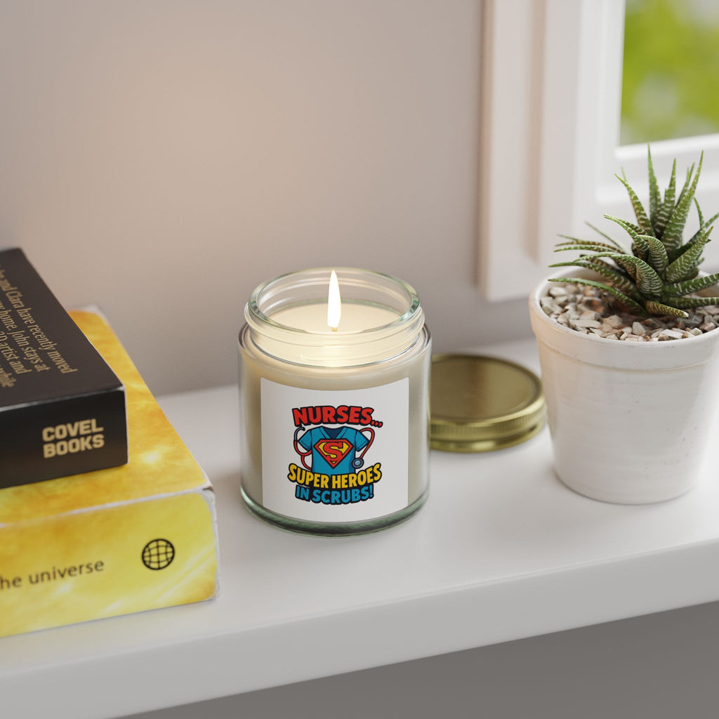Nurse Superheroes Candle — Coconut Apricot Scent (4oz & 9oz)