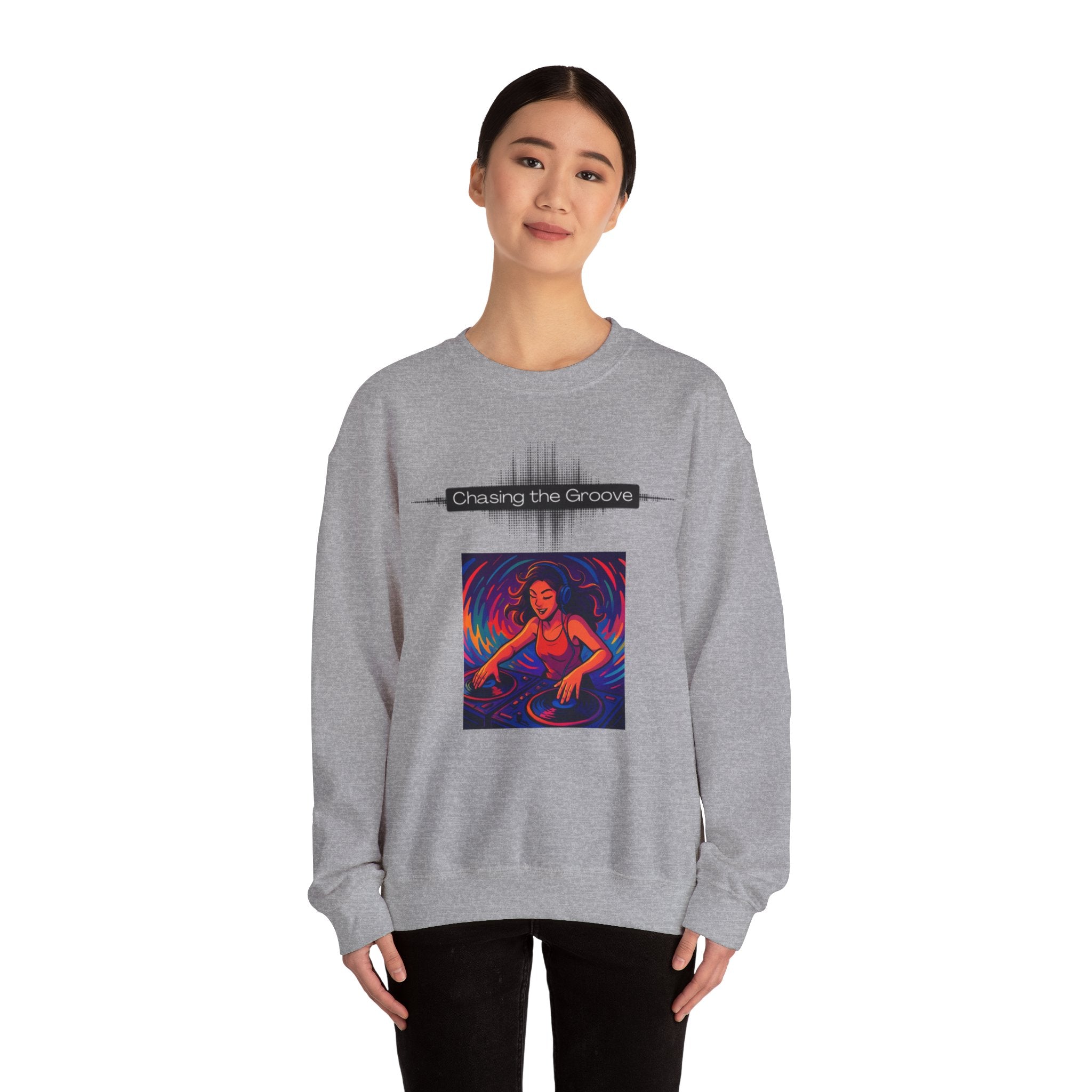 “Chasing the Groove” Soundwave Music Pullover--Crewneck Sweatshirt