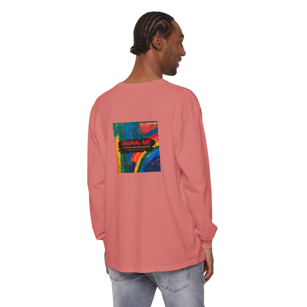 Dog Park Unisex Garment-dyed Long Sleeve T-Shirt