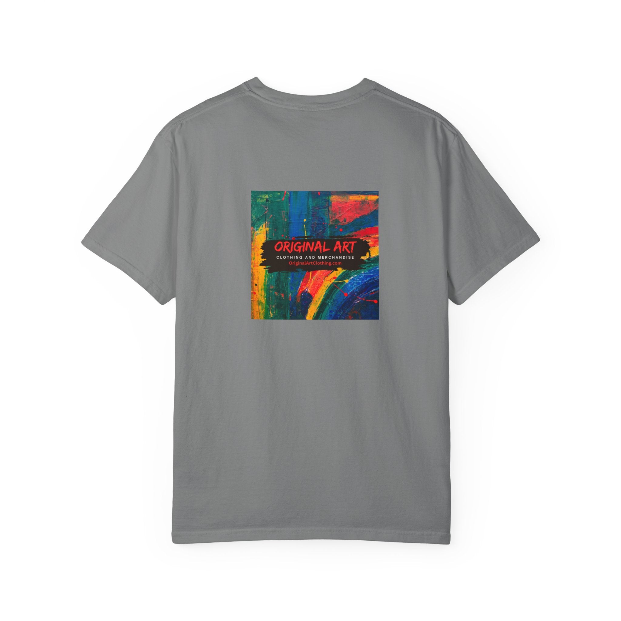 Teacher T-Shirt — "I teach. Kids first. Glitter optional." (Original Art Back)