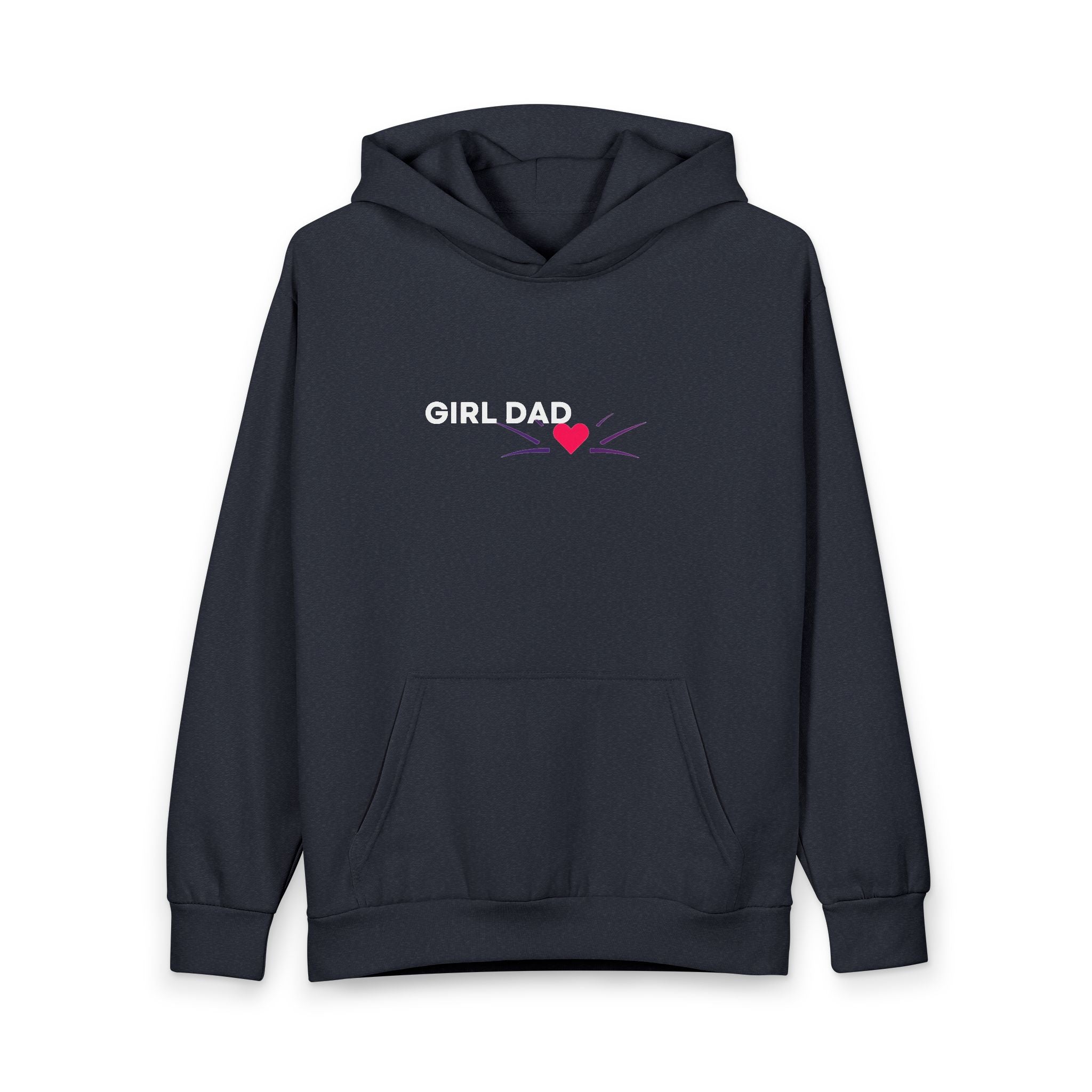 Girl Dad Hoodie — Colorful Back Art Pullover