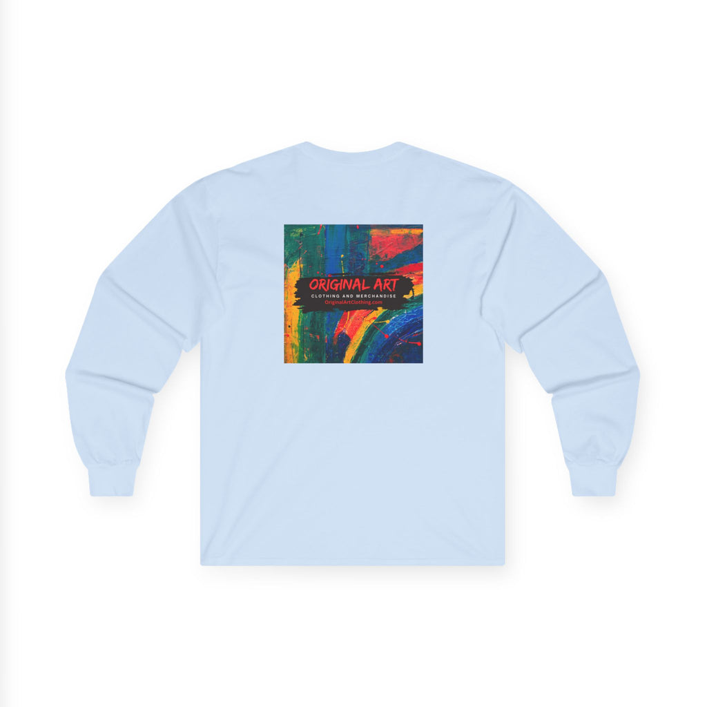 Heart on Fire Long Sleeve Tee, Casual Wear, Gift for Passionate Souls, Motivational Apparel, Unique Heartshirt, Unisex Tee, Spirit Wear