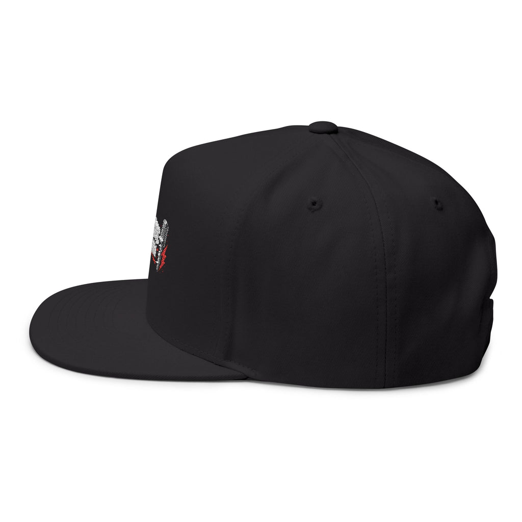 Live Music Is My Jam Embroidered Flat Bill Cap — Guitar & Mic Music Lover Snapback