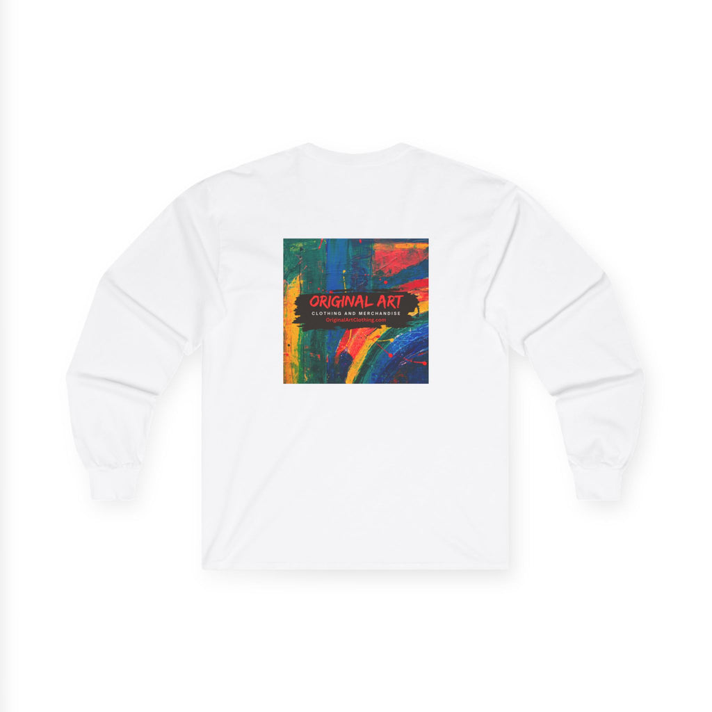 What Up! Long Sleeve Tee — 'Original Art' Graphic Cotton Shirt