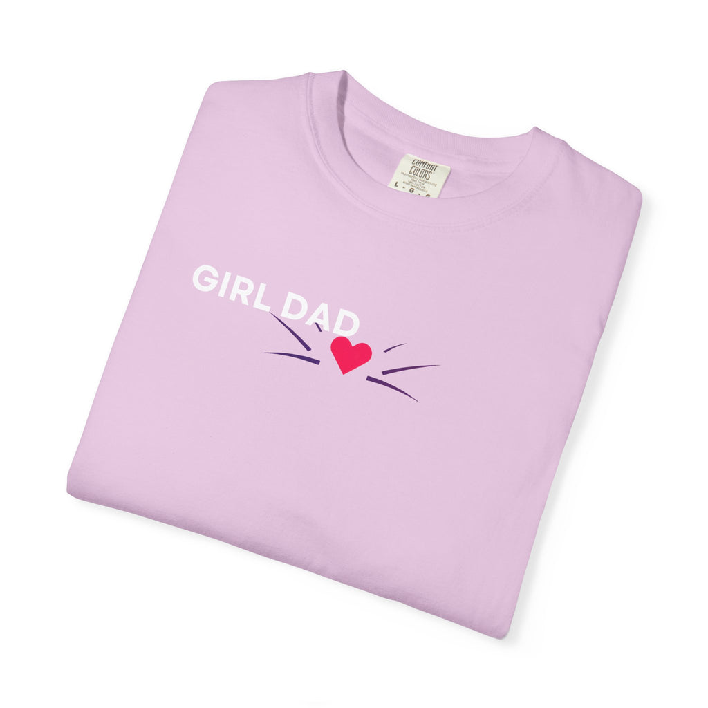 Girl Dad T-Shirt — 'Girl Dad' Heart Front & Colorful 'Original Art' Back Tee