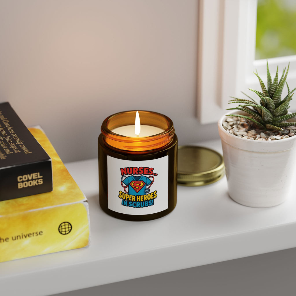 Nurse Superheroes Candle — Coconut Apricot Scent (4oz & 9oz)