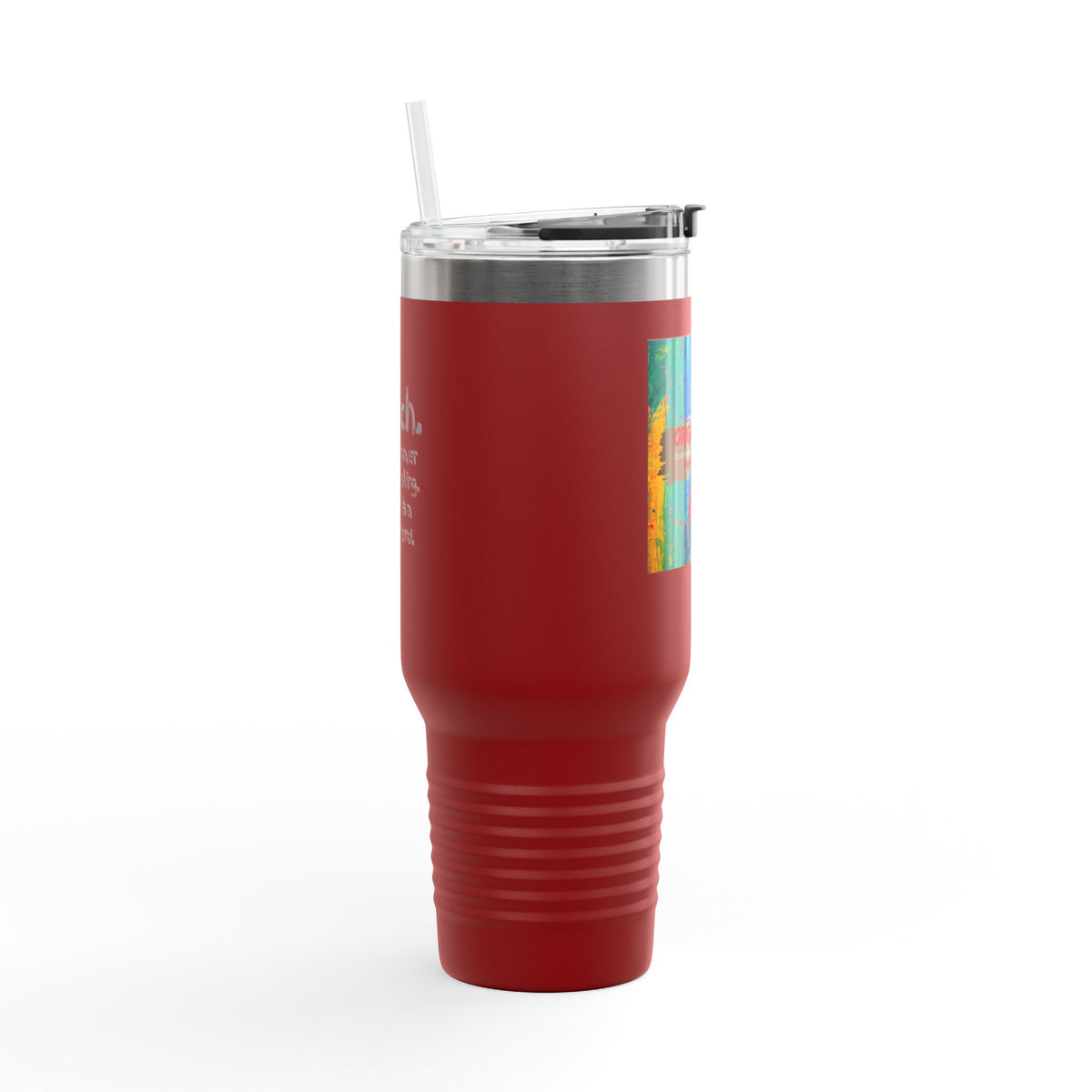 40oz Insulated Travel Mug — Colorful Original Art Print