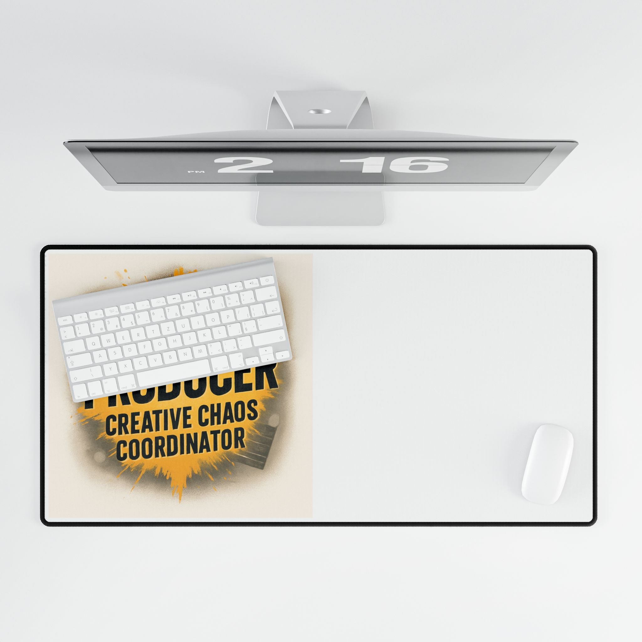 TV News Producer Desk Mat - Creative Chaos Coordinator, Office Decor, Gift for Journalists, Work from Home, Motivational